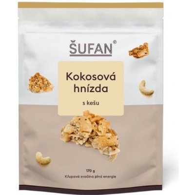 Šufan Kokosová hnízda s kešu 170 g – Zboží Dáma