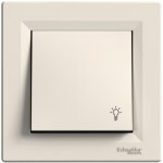 Schneider Electric Asfora komplet jednonasobny ovladač.tlacitkovy 1/0 svetlo CREAM – Hledejceny.cz