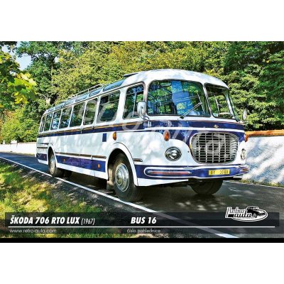 Pohlednice BUS č. 16 - ŠKODA 706 RTO LUX (1967) – Zboží Dáma