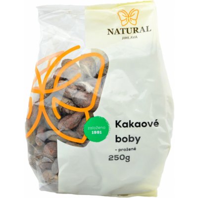 Natural Jihlava kakaové boby pražené 250 g