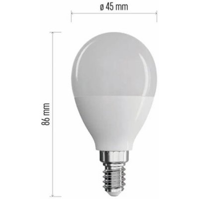 Emos LED žárovka MINI GLOBE, 8W/60W E14, WW teplá bílá, 806 lm, Classic, E – Hledejceny.cz