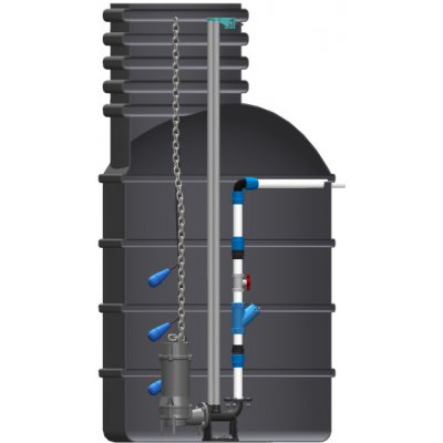 PUMPA black line Box 1 SE 40BLC21.1 XTREME1 čerpací jímka včetně šachty a spínací skříňky spouštěcí zařízení plováky 3ks 400V ZB00068299 – Zboží Mobilmania