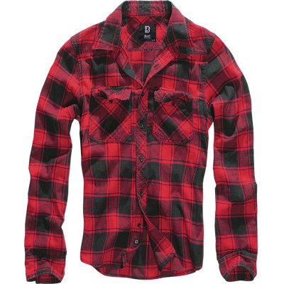 Košile Brandit Check černo-červená – Zboží Dáma