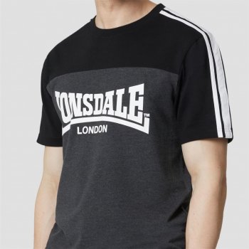 Lonsdale pánské tričko black charocal