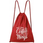 Dobrý triko bavlněný batoh Coffee Červená – Hledejceny.cz