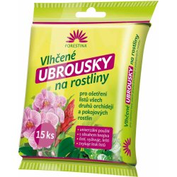 Forestina vlhčené ubrousky na rostliny 15 ks