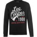 Lee Cooper Crew s logem Sweater pánské Black