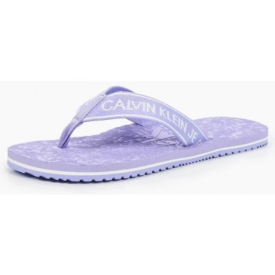 Calvin Klein dámské žabky Beach Sandal Institutional Pes fialové – Zboží Mobilmania