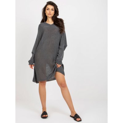 Volné svetrové šaty BA-SW-C1001.57P dark grey
