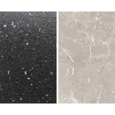 Polyform obkladová deska oboustranná myriade black/mramor italia 10x640x4100 mm – Zboží Dáma