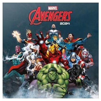 CurePink Oficiální nástěnný s plakátem Marvel Avengers 30 x 30 60 cm [CP24103] 2024