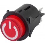 Mamido Tlačítko pro zapnutí a vypnutí elektrického autíčka 24 mm 4 piny – Zboží Mobilmania