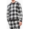 Pánské pyžamo Calvin Klein 1725 pyžamová mikina šedá