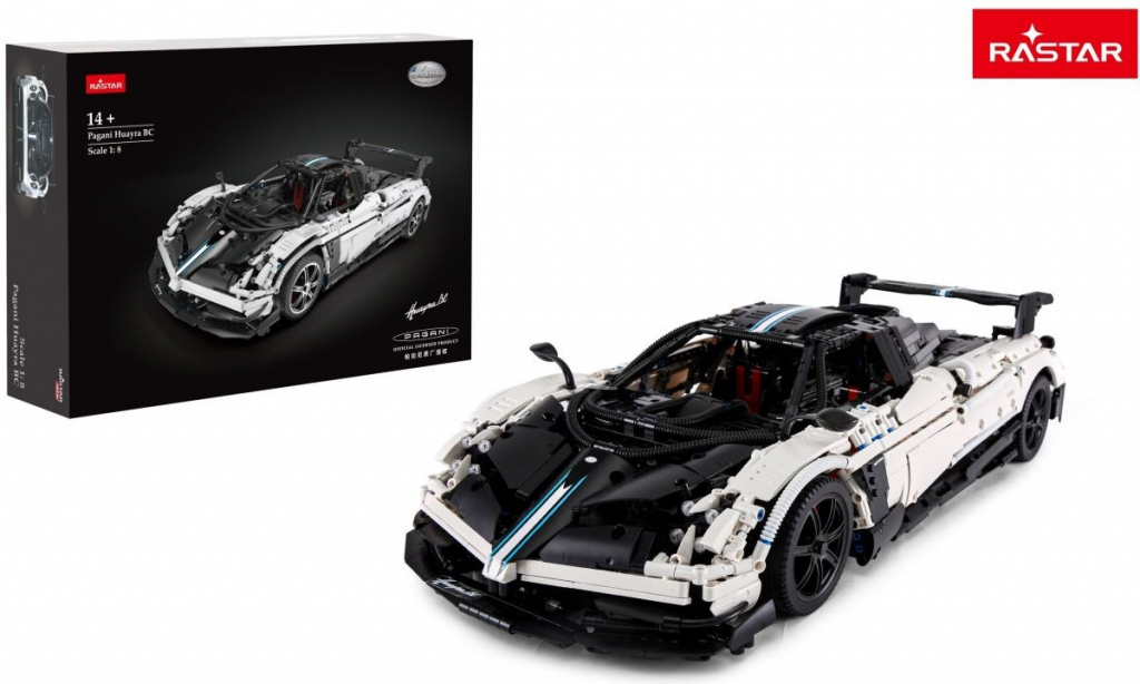 Rastar Pagani Huayra BC Bílá Stavebnice bílé 1:8