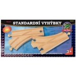 Bigjigs Koleje vláčkodráhy Standartní výhybka F F M – Zboží Dáma