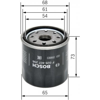 Olejový filtr BOSCH F 026 407 208 | Zboží Auto