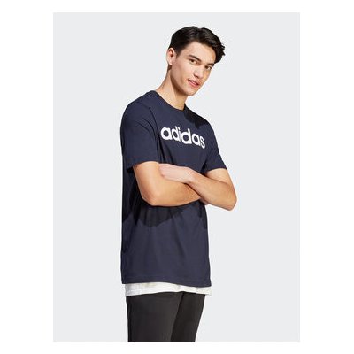 adidas T-Shirt Essentials Single Jersey Linear Embroidered Logo T-Shirt IC9275 Modrá – Zbozi.Blesk.cz