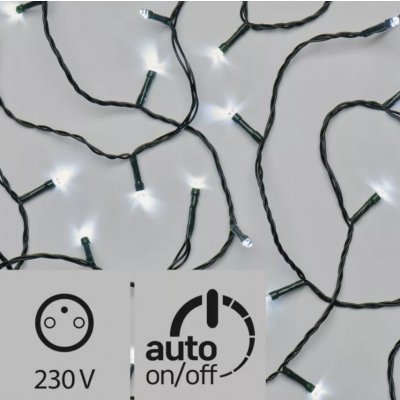 Emos ZY0804 LED venkovní vánoční řetěz CLASSIC LIGHTS 180xLED studená bílá 18m časovač zelený CLASSIC LIGHTST – Hledejceny.cz
