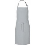 Link Kitchen Wear Univerzální keprová zástěra s laclem a nastavitelným páskem u krku šedá světlá 72 x 85 cm X986 – Hledejceny.cz