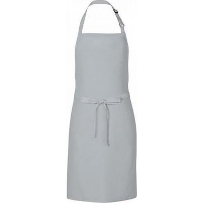 Link Kitchen Wear Univerzální keprová zástěra s laclem a nastavitelným páskem u krku šedá světlá 72 x 85 cm X986 – Hledejceny.cz
