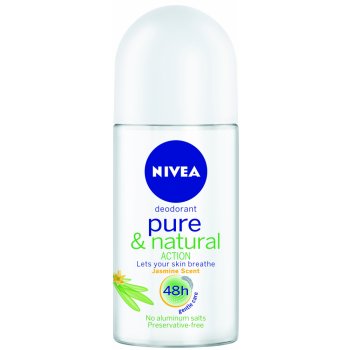 Nivea Pure & Natural Action Jasmín Woman roll-on 50 ml