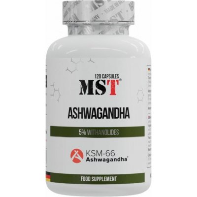 MST Nutrition Ashwagandha KSM-66 120 kapslí – Hledejceny.cz