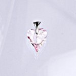 Čištín Stříbrný přívěšek s krystalem Swarovski rosaline heart pendant, srdce, P 1303 – Hledejceny.cz