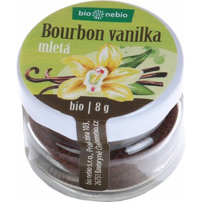 BioNeBio Bio Bourbon vanilka mletá 8 g – Sleviste.cz