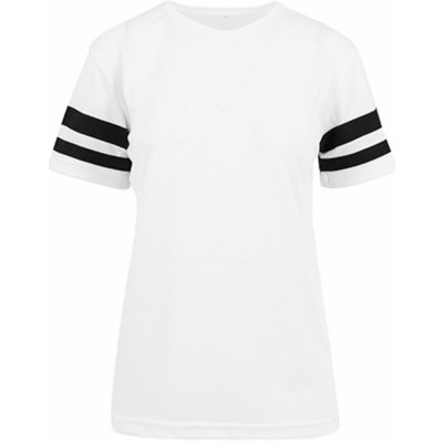 tričko Stripe bílá černá – Zboží Mobilmania