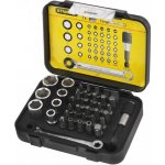 Stanley 1/4" 39-ti dílná sada bitů a hlavic s ráčnovým klíčem 1-13-907 – Zboží Mobilmania
