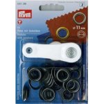 Průchodky kovové - PRYM barva černý nikl průměr 11 mm ️ kladivo – Zboží Dáma