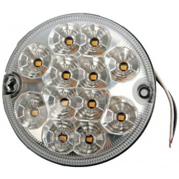 MULTIPA Couvací světlo zadní kulaté, 95 mm, 12 x LED, 12 / 24 V