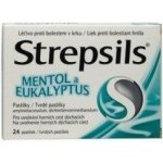 STREPSILS MENTOL A EUKALYPTUS ORM 0,6MG/1,2MG PAS 24 – Zbozi.Blesk.cz