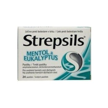 STREPSILS MENTOL A EUKALYPTUS ORM 0,6MG/1,2MG PAS 24