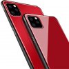 Pouzdro a kryt na mobilní telefon Apple Pouzdro Forcell Glass Case Apple iPhone 11 Pro Max červené