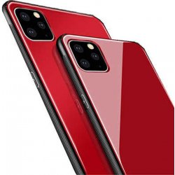 Pouzdro Forcell Glass Case Apple iPhone 11 Pro Max červené