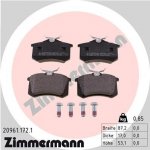 Sada brzdových destiček, kotoučová brzda ZIMMERMANN 20961.172.1 – Hledejceny.cz