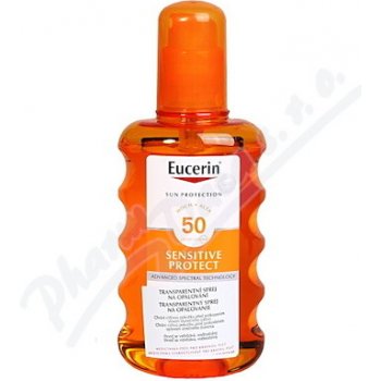 Eucerin Sun Sensitive Protect transparentní sprej na opalování SPF50+ 200 ml