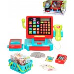 Teddies Pokladna dotyková s doplňky plast na baterie se zvukem v krabici 35x22x15cm – Zboží Dáma