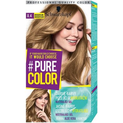 Schwarzkopf Pure Color barva na vlasy Minerální Blond 8.4, 60 ml od 97 Kč -  Heureka.cz