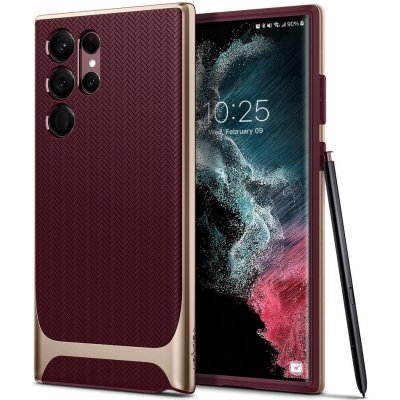 Pouzdro SPIGEN Neo Hybrid Samsung Galaxy S22 Ultra Burgundy – Hledejceny.cz