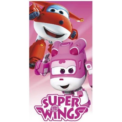 Cerda Osuška - Super Wings - růžová - 70 x 140 cm – Zboží Dáma