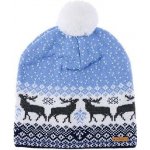 Vlnka čepice s ovčí vlnou s podšívkou Hygge modrá – Zboží Mobilmania