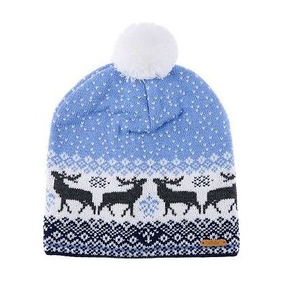 Vlnka čepice s ovčí vlnou s podšívkou Hygge modrá – Zboží Mobilmania