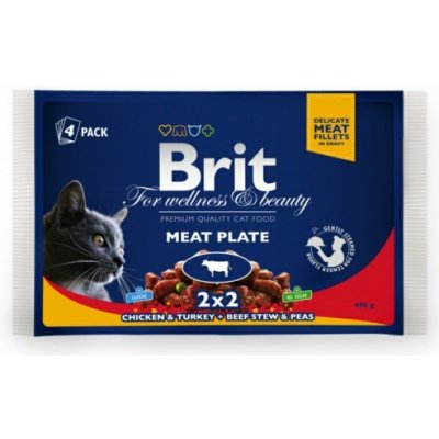 Brit Premium by Nature Premium Cat Meat Plate 0,4 kg – Zboží Mobilmania