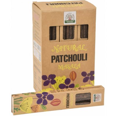 Sanu Babu Vonné tyčinky Patchouli Natural Masala 23 cm 30 g Orkay – Hledejceny.cz