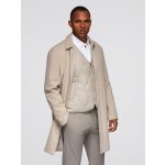 Ombre pánský kabát OM-COLC-0139 beige – Sleviste.cz