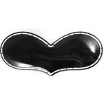 Kovová pinetka s ozdobou ve tvaru srdce Barva: černá – Zboží Mobilmania