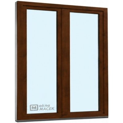 Kömmerling balkonové dveře 70 AD O+OS klapačka levé tmavý dub/tmavý dub 150 x 200 cm jednostranná klika + madýlko + PVC rám – Hledejceny.cz