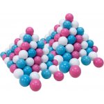 KNORRTOYS Plastové míčky krémové růžovo modré